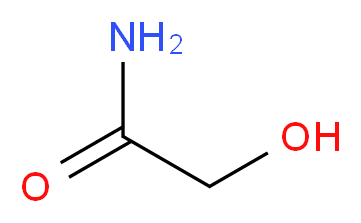 2-hydroxyacetamide_分子结构_CAS_598-42-5
