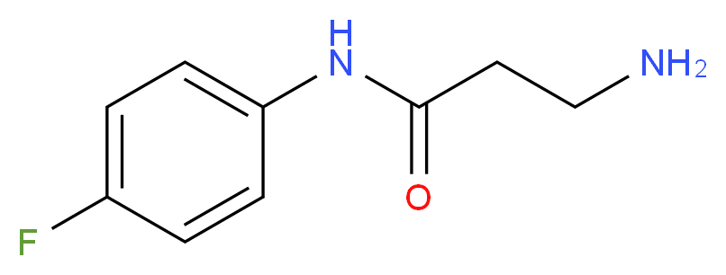 3-amino-N-(4-fluorophenyl)propanamide_分子结构_CAS_938515-70-9