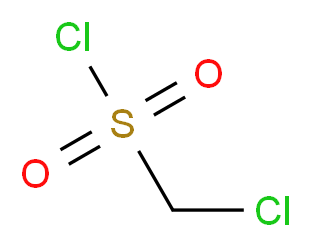 chloromethanesulfonyl chloride_分子结构_CAS_3518-65-8