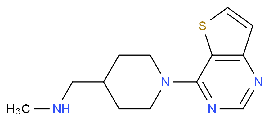 N-methyl-(1-thieno[3,2-d]pyrimidin-4-ylpiperid-4-yl)methylamine_分子结构_CAS_921939-04-0)
