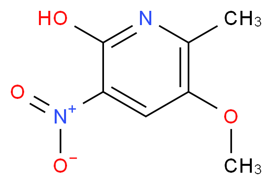 5-methoxy-6-methyl-3-nitropyridin-2-ol_分子结构_CAS_52334-84-6