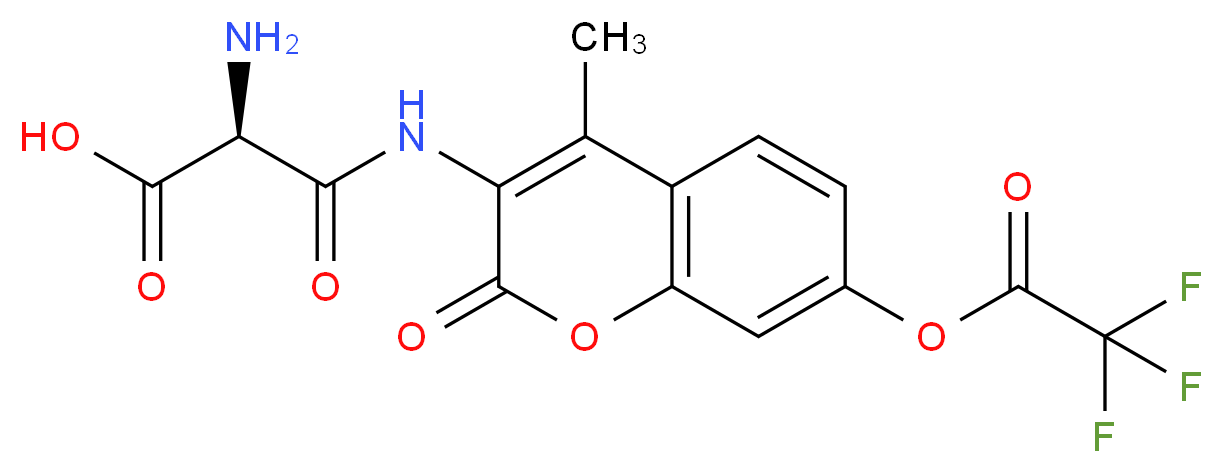 L-Alanine 7-amido-4-methylcoumarin trifluoroacetate_分子结构_CAS_96594-10-4)