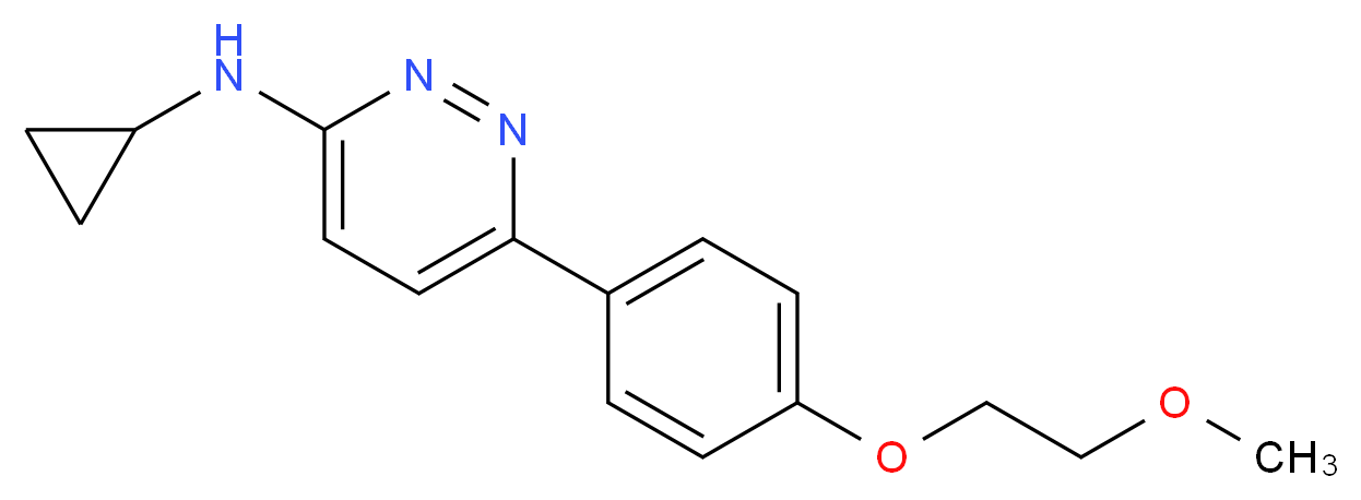 N-cyclopropyl-6-[4-(2-methoxyethoxy)phenyl]pyridazin-3-amine_分子结构_CAS_)