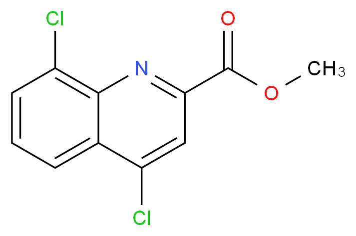 methyl 4,8-dichloroquinoline-2-carboxylate_分子结构_CAS_1020101-15-8