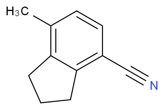 7-methyl-2,3-dihydro-1H-indene-4-carbonitrile_分子结构_CAS_15085-20-8