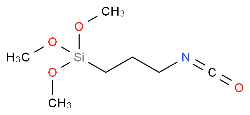 3-ISOCYANATOPROPYLTRIMETHOXYSILANE_分子结构_CAS_15396-00-6)