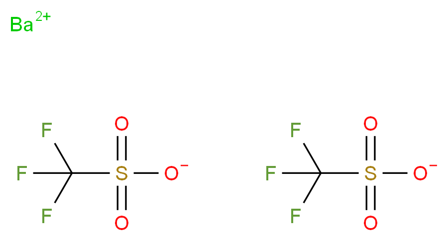 barium(2+) ion ditrifluoromethanesulfonate_分子结构_CAS_2794-60-7