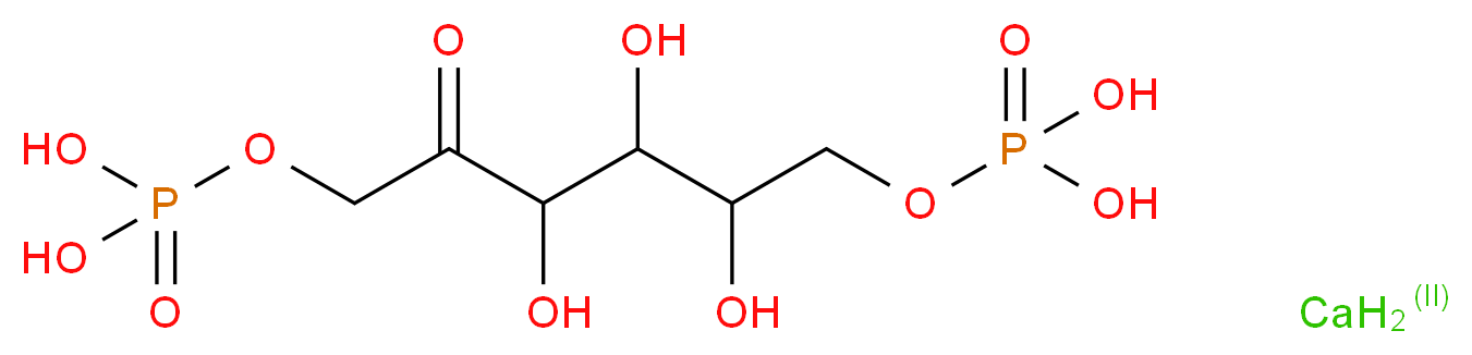 D-Fructose 1,6-bisphosphate dicalcium salt_分子结构_CAS_6055-82-9)