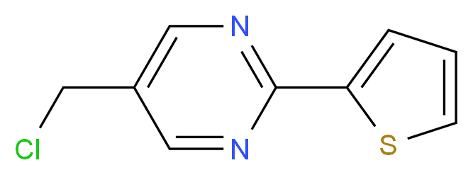 5-(Chloromethyl)-2-thien-2-ylpyrimidine 97%_分子结构_CAS_926921-78-0)