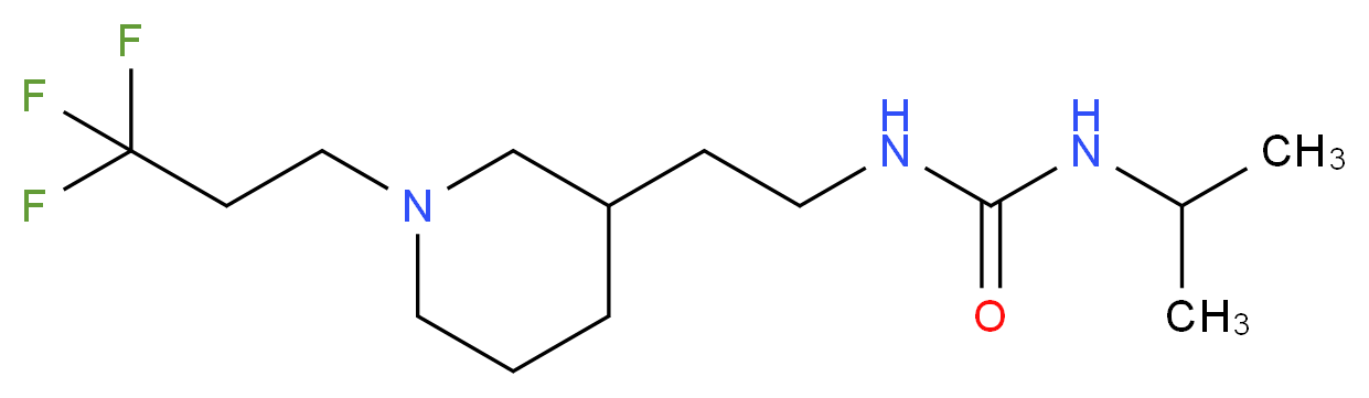 N-isopropyl-N'-{2-[1-(3,3,3-trifluoropropyl)piperidin-3-yl]ethyl}urea_分子结构_CAS_)