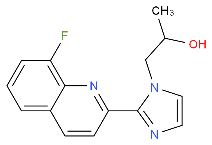 1-[2-(8-fluoroquinolin-2-yl)-1H-imidazol-1-yl]propan-2-ol_分子结构_CAS_)