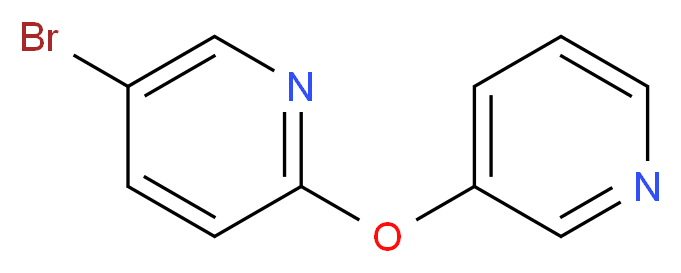 5-bromo-2-(pyridin-3-yloxy)pyridine_分子结构_CAS_900493-23-4