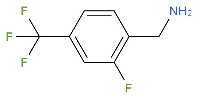 2-氟-4-(三氟甲基)苄胺_分子结构_CAS_239087-05-9)