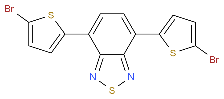 4,7-bis(5-bromothiophen-2-yl)-2,1,3-benzothiadiazole_分子结构_CAS_288071-87-4