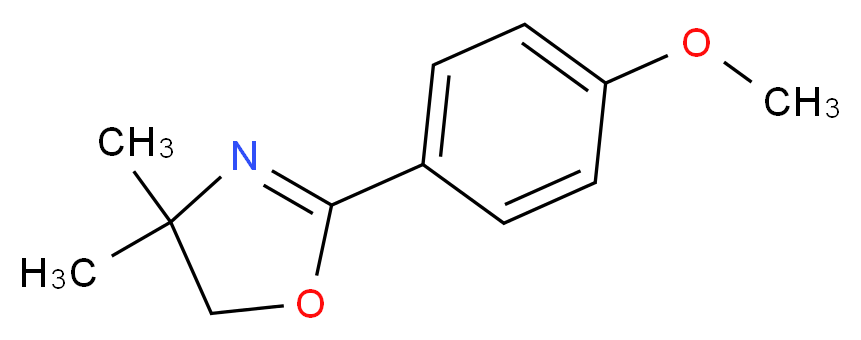 4,5-Dihydro-4,4-dimethyl-2-(4-methoxyphenyl)-1,3-oxazole_分子结构_CAS_53416-46-9)