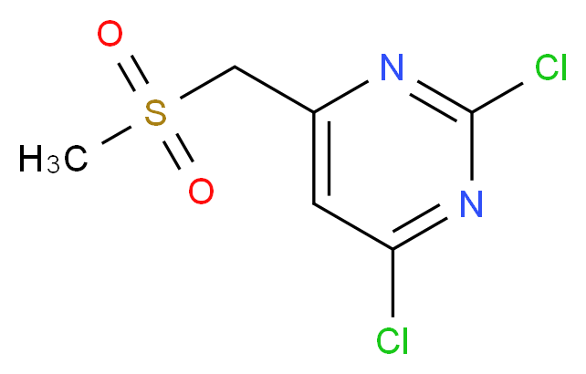 2,4-dichloro-6-(methanesulfonylmethyl)pyrimidine_分子结构_CAS_944058-90-6