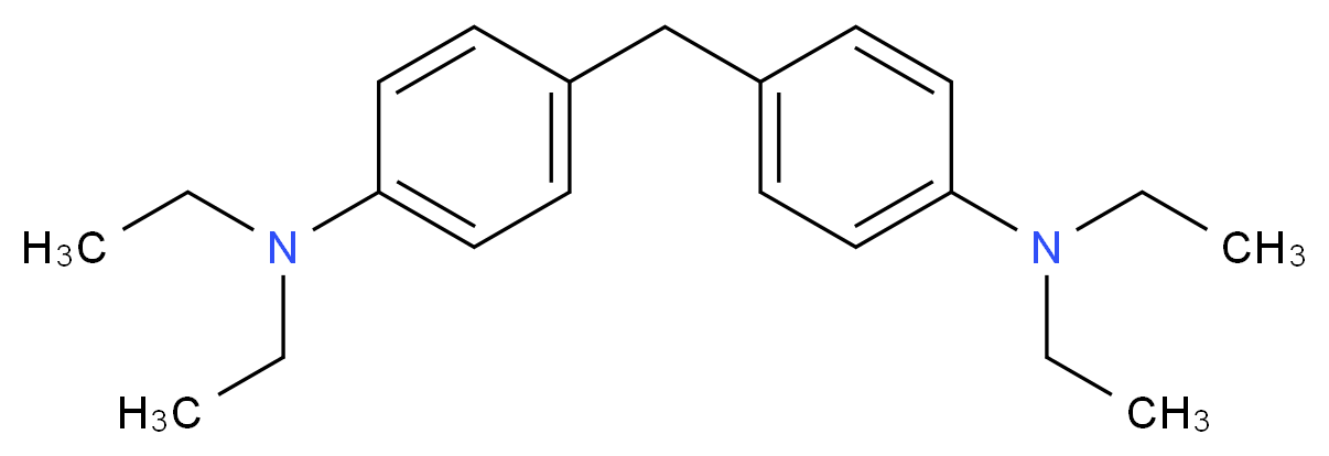 4-{[4-(diethylamino)phenyl]methyl}-N,N-diethylaniline_分子结构_CAS_135-91-1