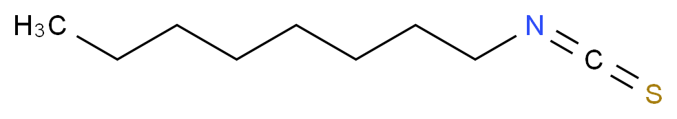 1-isothiocyanatooctane_分子结构_CAS_4430-45-9