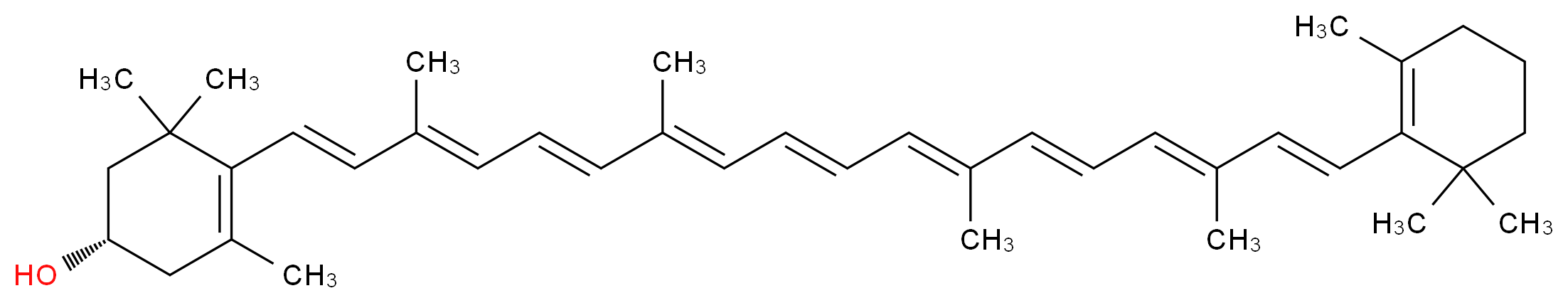 (1S)-3,5,5-trimethyl-4-[(1E,3E,5E,7E,9E,11E,13E,15E,17E)-3,7,12,16-tetramethyl-18-(2,6,6-trimethylcyclohex-1-en-1-yl)octadeca-1,3,5,7,9,11,13,15,17-nonaen-1-yl]cyclohex-3-en-1-ol_分子结构_CAS_1200446-88-3