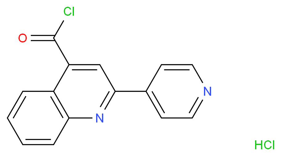 2-Pyridin-4-ylquinoline-4-carbonyl chloride hydrochloride_分子结构_CAS_)