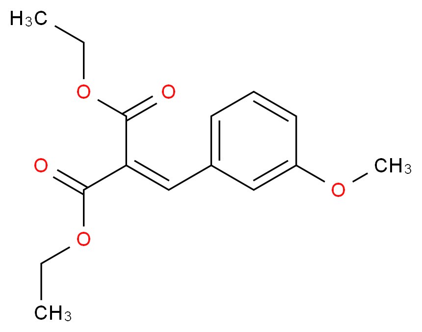 2-[(3-Methoxyphenyl)methylene]-propanedioic Acid 1,3-Diethyl Ester_分子结构_CAS_6771-54-6)