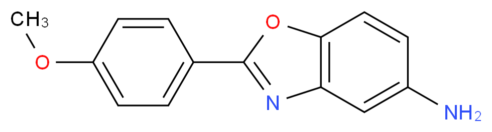2-(4-methoxyphenyl)-1,3-benzoxazol-5-amine_分子结构_CAS_54995-53-8