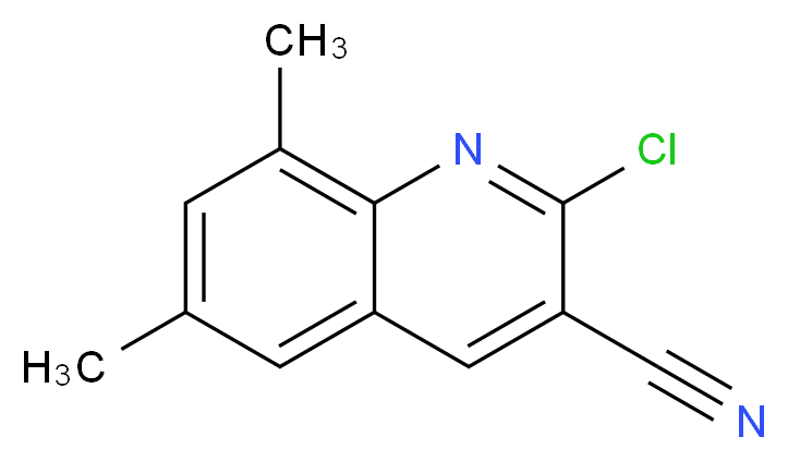 2-Chloro-6,8-dimethyl-quinoline-3-carbonitrile_分子结构_CAS_917750-50-6)