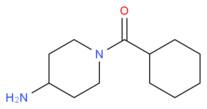 1-cyclohexanecarbonylpiperidin-4-amine_分子结构_CAS_565453-24-9