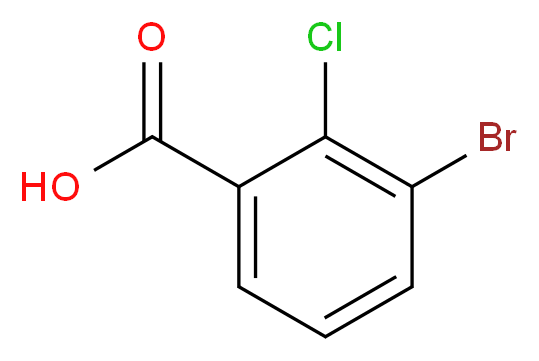 3-Bromo-2-chlorobenzoic acid_分子结构_CAS_)
