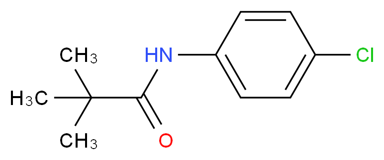 N-Pivaloyl-p-chloroaniline_分子结构_CAS_65854-91-3)