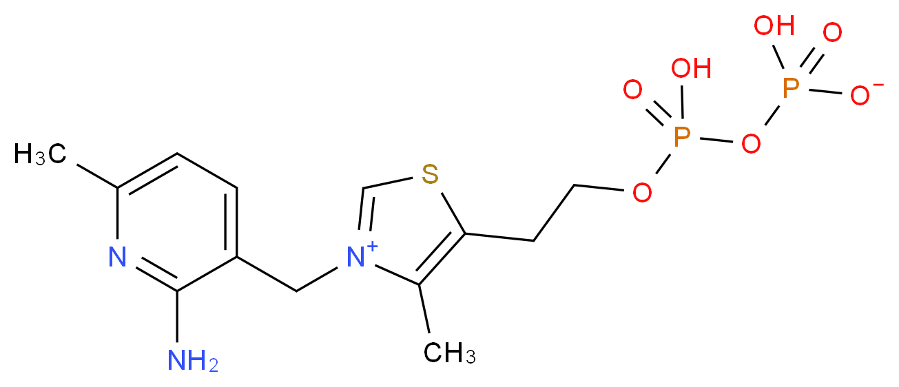 1'-Deazo-Thiamin Diphosphate_分子结构_CAS_)