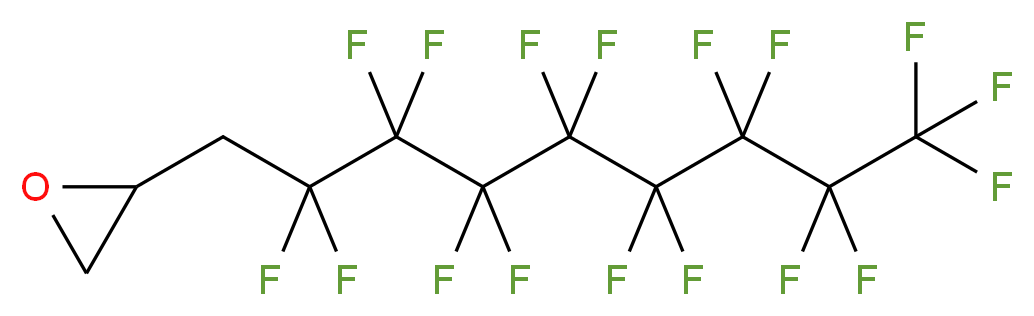 2-(2,2,3,3,4,4,5,5,6,6,7,7,8,8,9,9,9-heptadecafluorononyl)oxirane_分子结构_CAS_38565-53-6