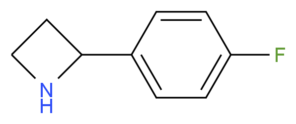 2-(4-fluorophenyl)azetidine_分子结构_CAS_959238-17-6