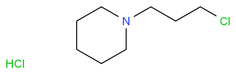 N-(&gamma;-CHLOROPROPYL)PIPERIDINE_分子结构_CAS_5472-49-1)
