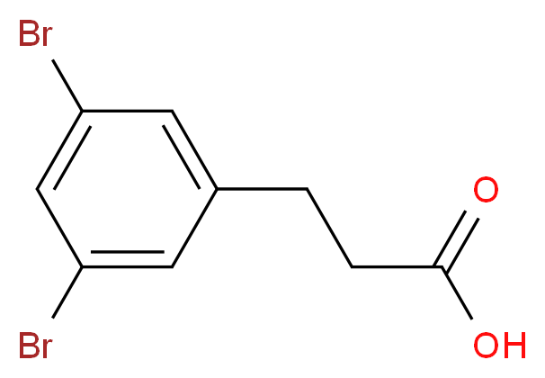 3-(3,5-二溴苯基)丙酸_分子结构_CAS_923977-15-5)