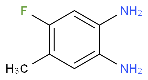 4-Fluoro-5-methylbenzene-1,2-diamine_分子结构_CAS_97389-11-2)