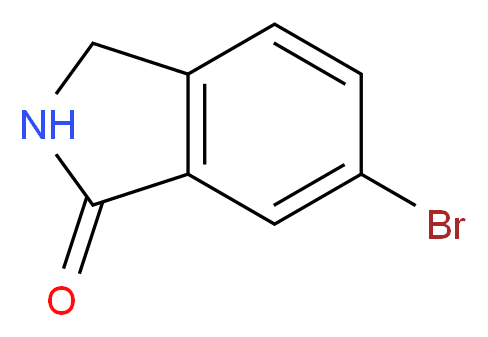 6-Bromoisoindolin-1-one_分子结构_CAS_675109-26-9)