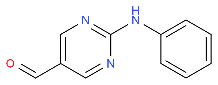 2-(phenylamino)pyrimidine-5-carbaldehyde_分子结构_CAS_1080028-75-6