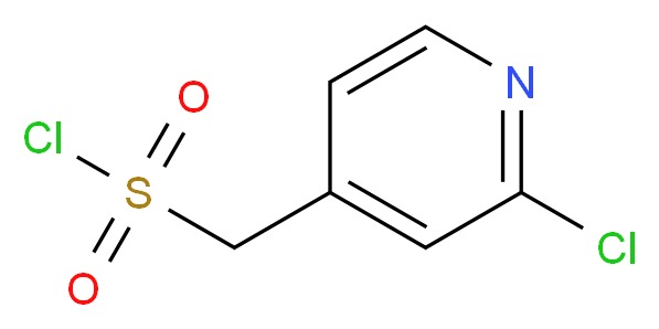 (2-chloropyridin-4-yl)methanesulfonyl chloride_分子结构_CAS_1062069-19-5)