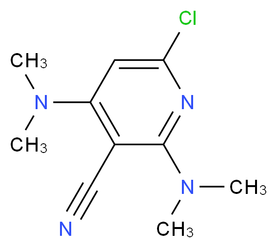 6-Chloro-2,4-di(dimethylamino)nicotinonitrile_分子结构_CAS_35022-97-0)