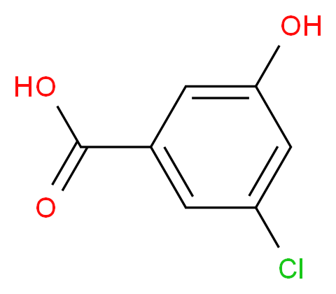 3-chloro-5-hydroxybenzoic acid_分子结构_CAS_53984-36-4