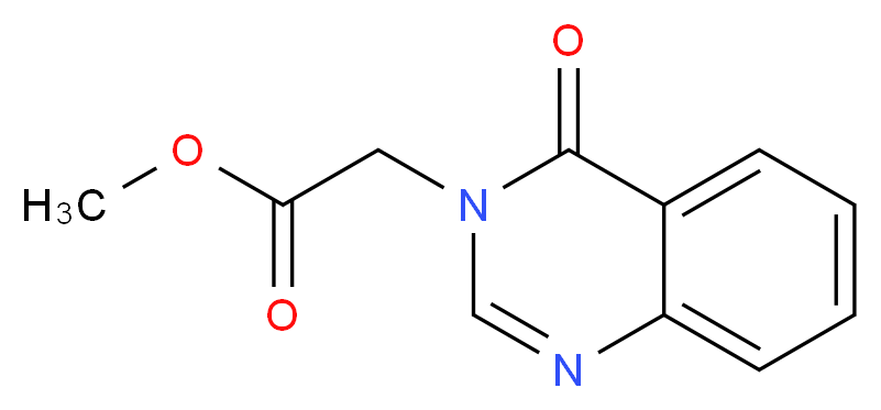methyl 2-(4-oxo-3,4-dihydroquinazolin-3-yl)acetate_分子结构_CAS_54368-19-3