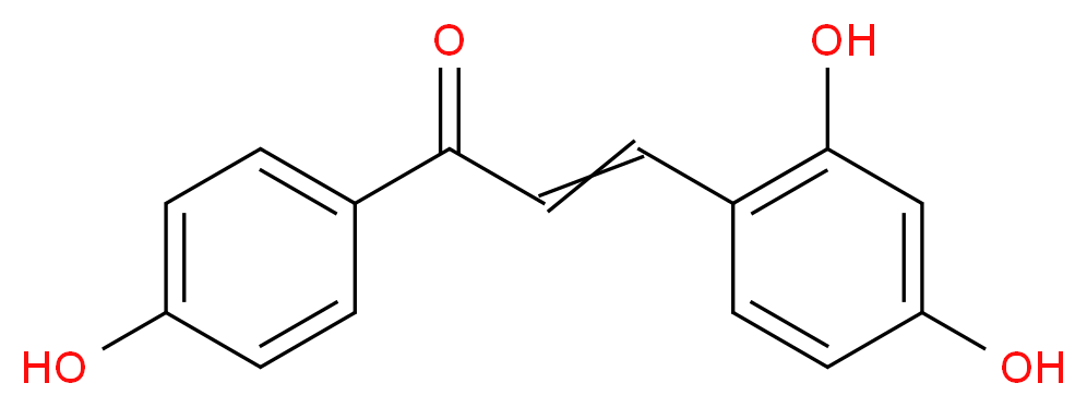 2,4,4'-TRIHYDROXY BENZALACETOPHENONE_分子结构_CAS_83616-07-3)