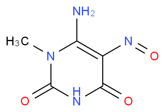 6-Amino-1-methyl-5-nitrosopyrimidine-2,4(1H,3H)-dione_分子结构_CAS_6972-78-7)
