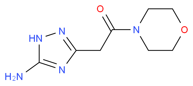 3-[2-(4-morpholinyl)-2-oxoethyl]-1H-1,2,4-triazol-5-amine_分子结构_CAS_921225-12-9)
