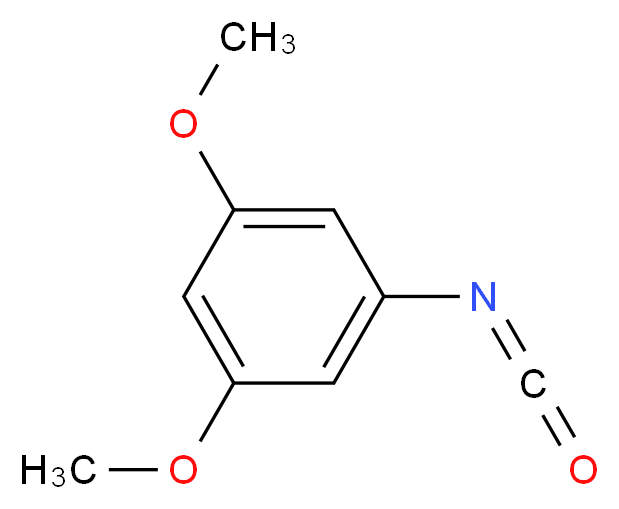 1-isocyanato-3,5-dimethoxybenzene_分子结构_CAS_54132-76-2