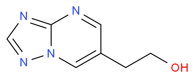 2-[1,2,4]triazolo[1,5-a]pyrimidin-6-ylethanol_分子结构_CAS_959237-50-4)