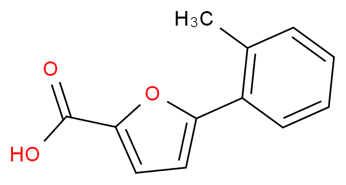 5-(2-Methylphenyl)-2-furoic acid_分子结构_CAS_)