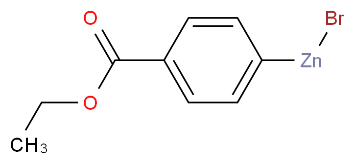 4-(乙氧羰基)苯基溴化锌 溶液_分子结构_CAS_131379-15-2)