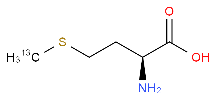 L-甲硫氨酸-甲基-13C1_分子结构_CAS_49705-26-2)